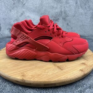 Nike Air Huarache Shoes Boys Size 7Y Triple Red Running Sneakers 654275-600